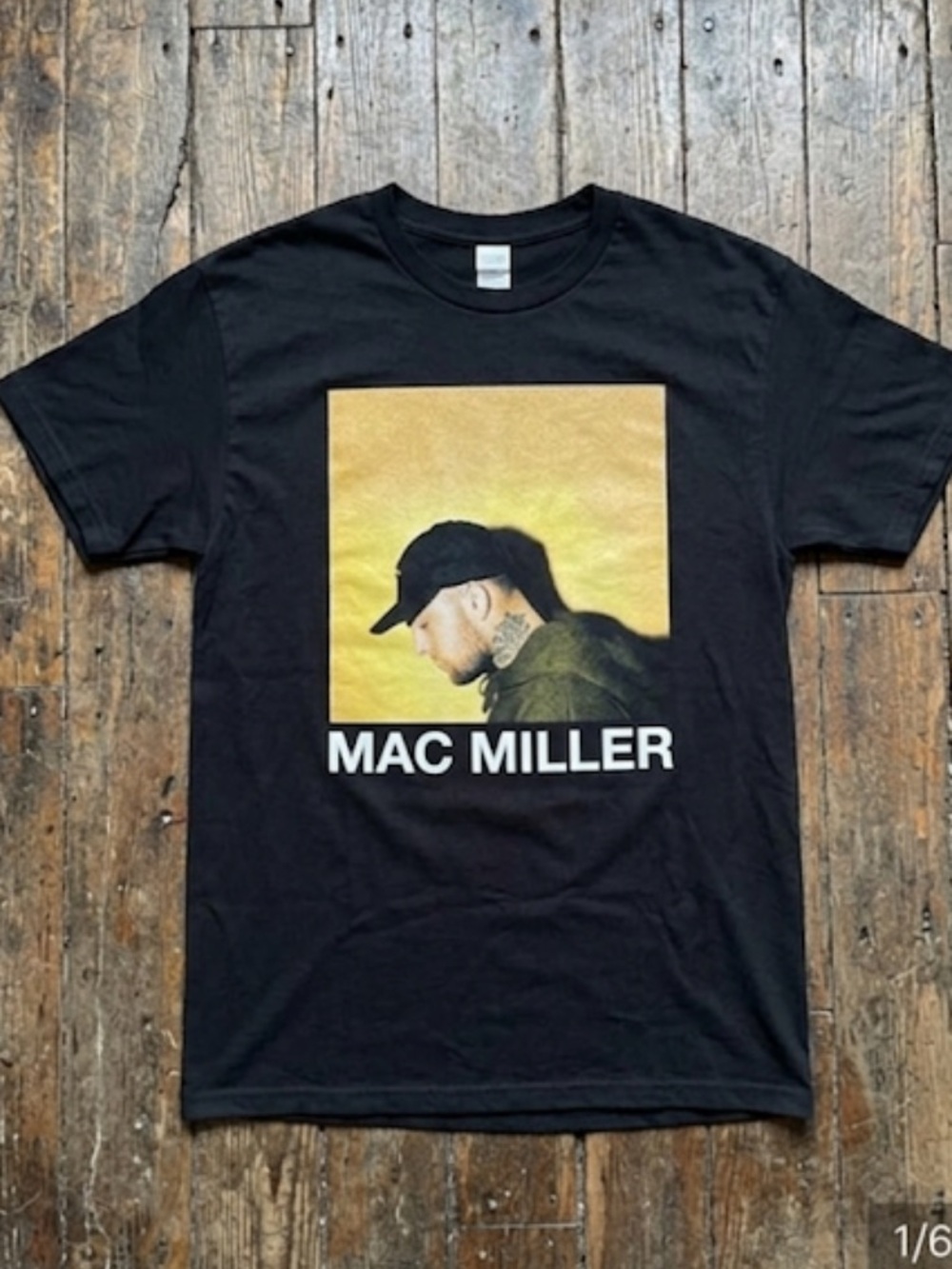 Mac Miller swimming circles shirt black